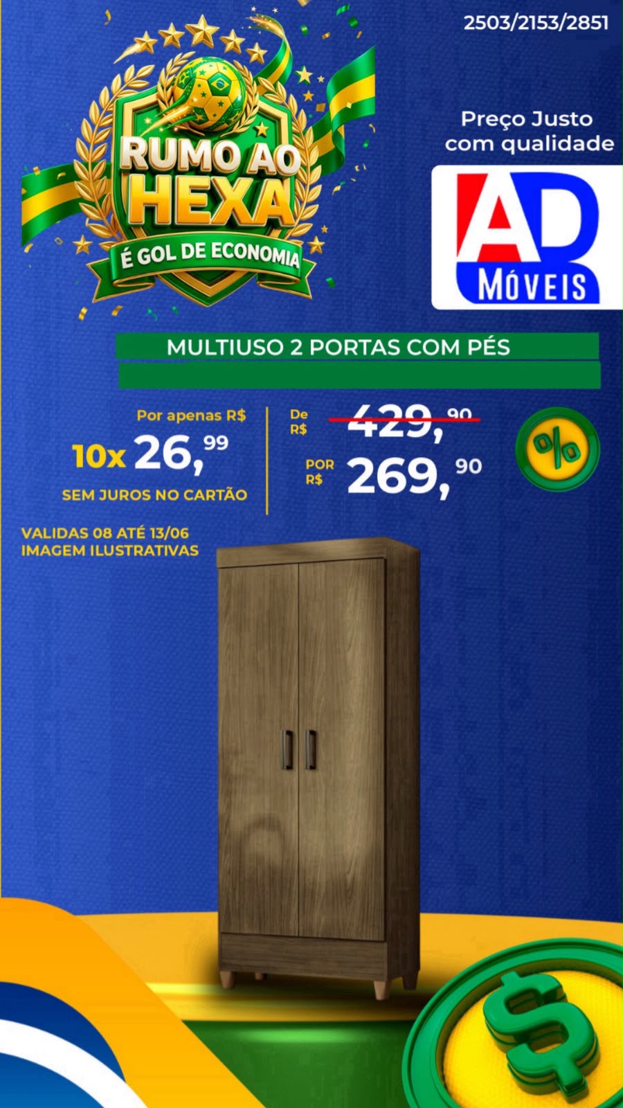 Armário Multiuso 2 Portas